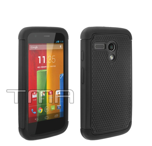 Black Impact Hybrid Cute Case Motorola Moto G XT1032